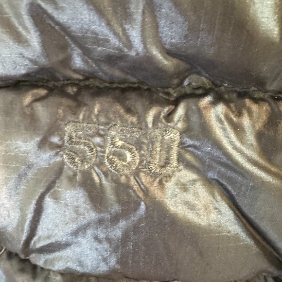 North Face Womens 550 Black Long Puffer Hooded Parka Jacket Small - Picture 9 of 10